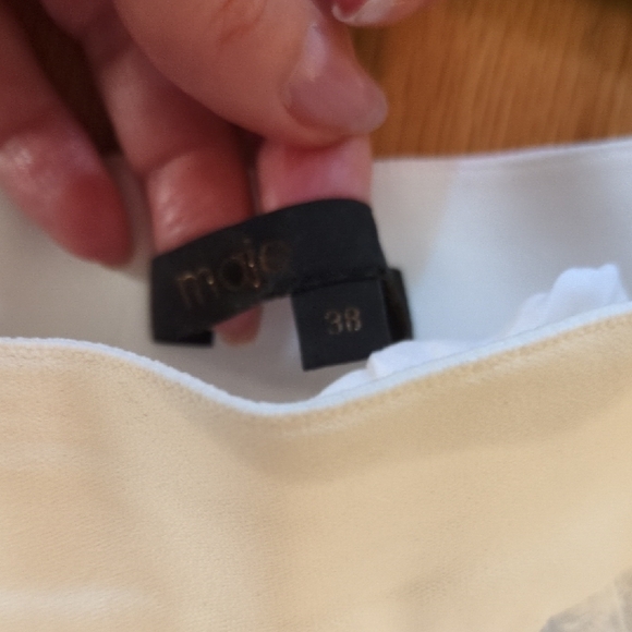 Maje White Floral Lace A-Line Skirt - Picture 3 of 8